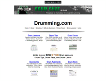 Tablet Screenshot of drumming.com