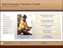 Tablet Screenshot of drumming.ca